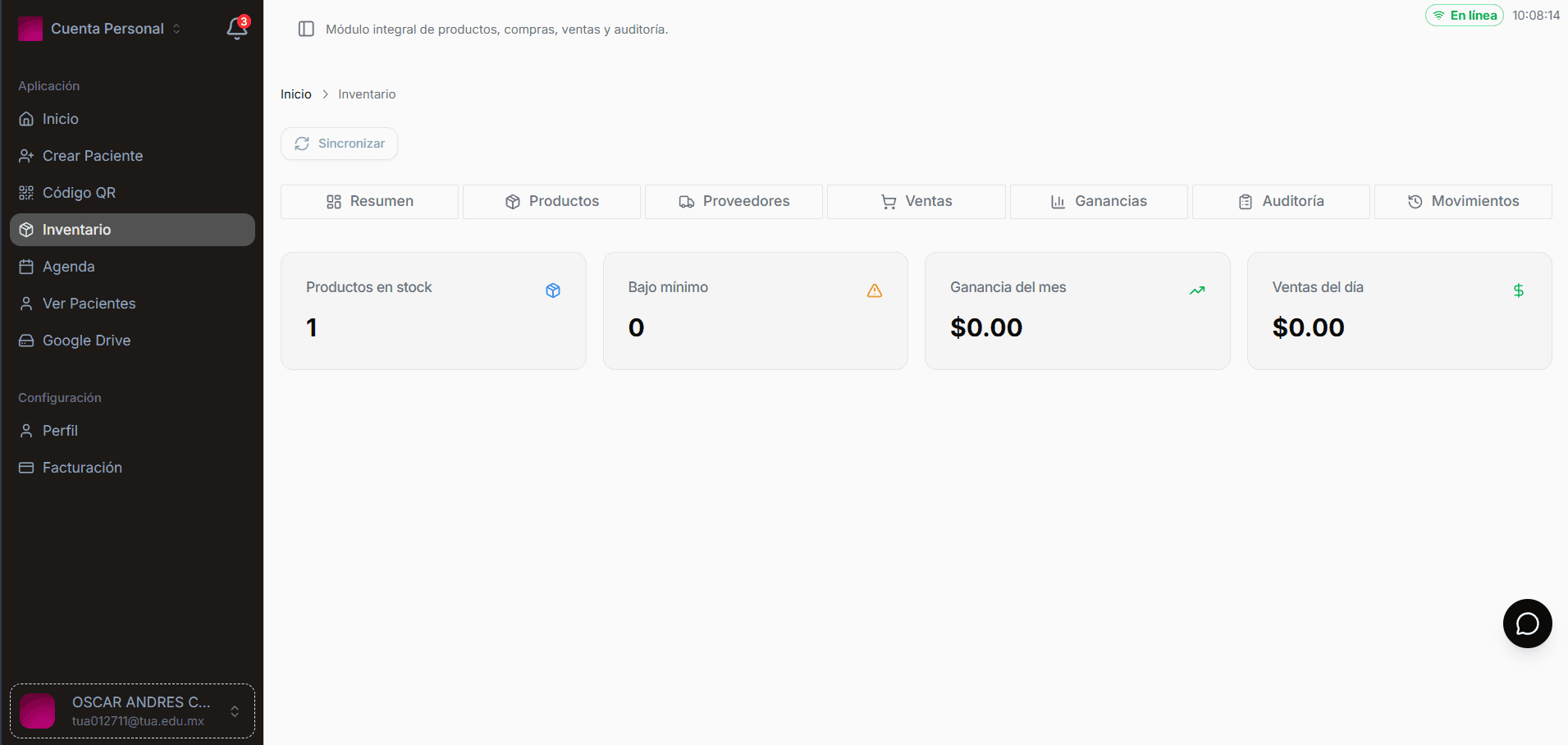 Control de Inventario